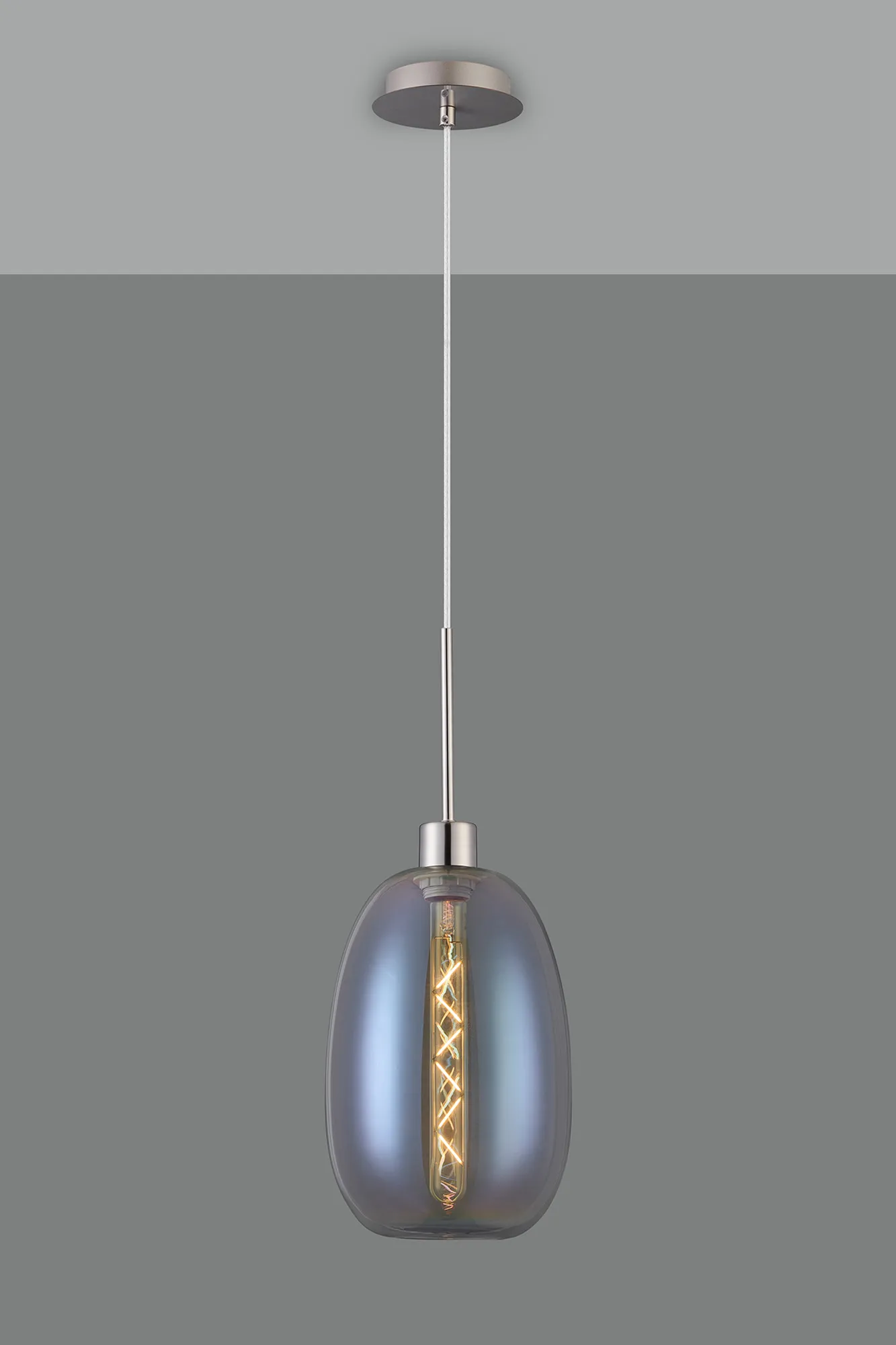 Lori Satin Nickel Ceiling Lights Deco Single Pendant